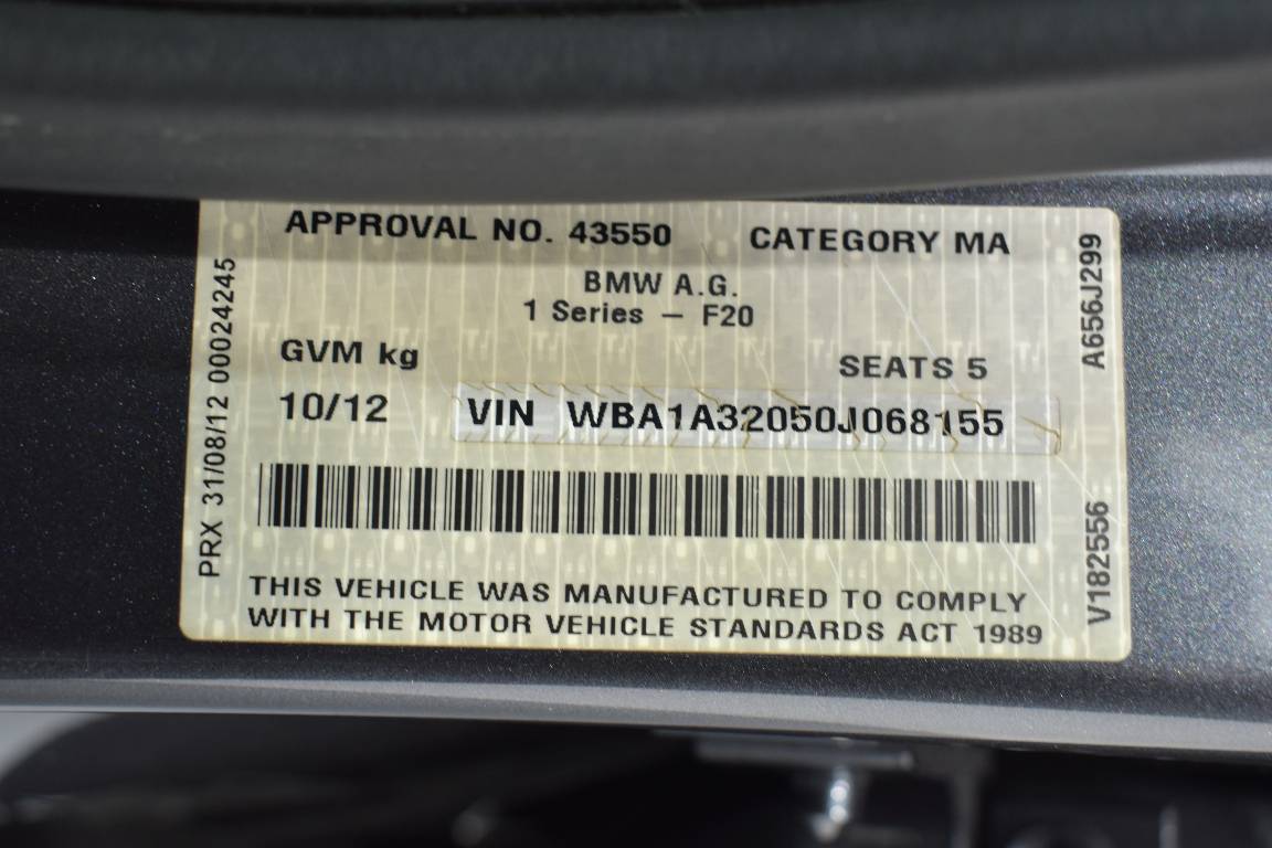 2012 Bmw 118i 18I