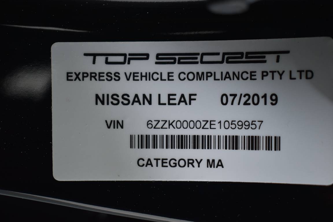 2019 Nissan Leaf 100% ELECTRIC 5 SEATER