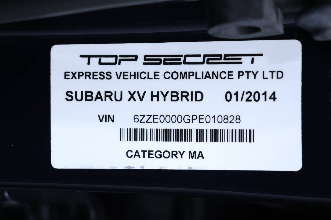 2014 Subaru Xv HYBRID 5 SEATER