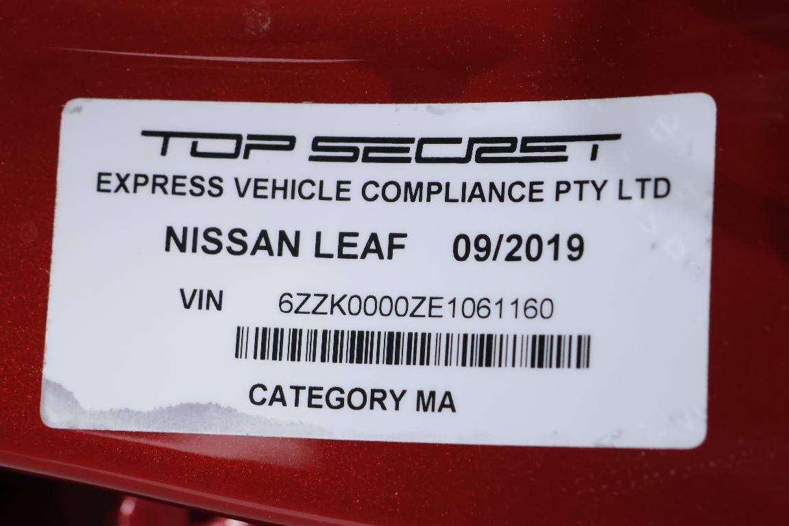 2019 Nissan Leaf 100% ELECTRIC 5 SEATER