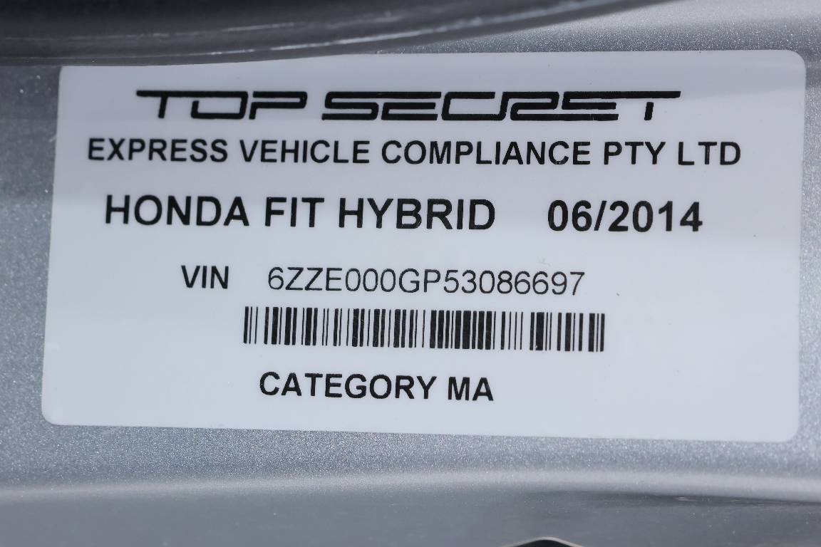 2014 Honda Fit 1.5L HYBRID 5 SEATER