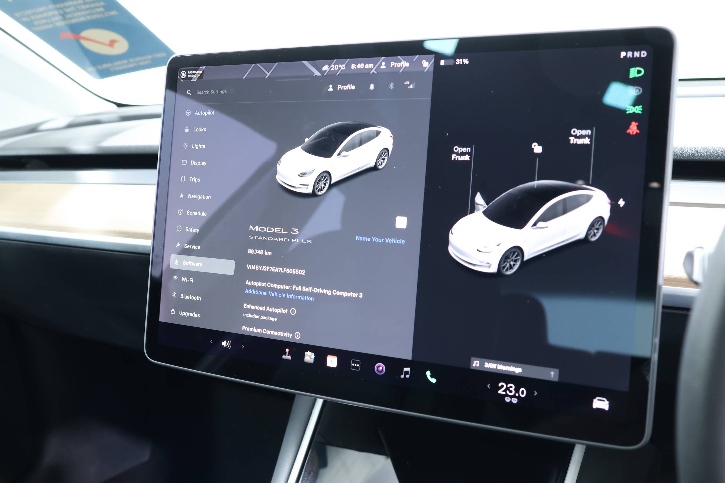 2020 Tesla Model 3 STANDARD RANGE RWD