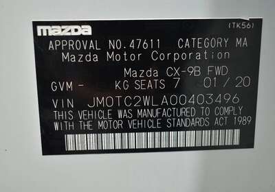 2020 MAZDA CX-9 GT (FWD)