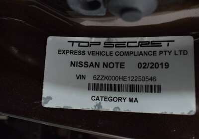 2019 NISSAN NOTE E-POWER HYBRID 1.2L 5 SEATER