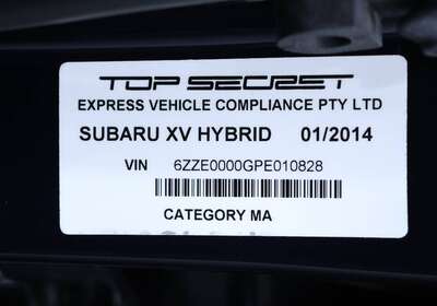 2014 SUBARU XV HYBRID 5 SEATER