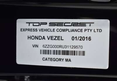 2016 HONDA VEZEL 1.5L HYBRID 5 SEATER