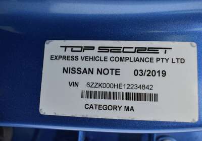 2019 NISSAN NOTE E-POWER HYBRID 1.2L 5 SEATER