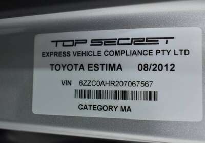 2012 TOYOTA ESTIMA HYBRID 7 SEATER