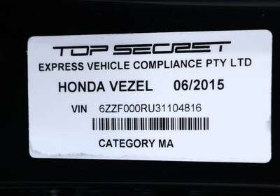 2015 HONDA VEZEL 1.5L HYBRID 5 SEATER