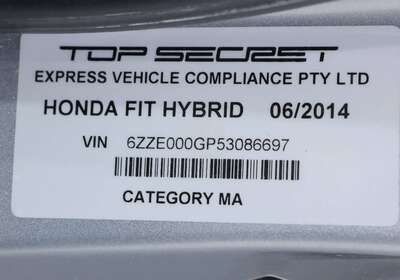 2014 HONDA FIT 1.5L HYBRID 5 SEATER