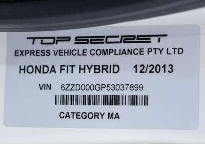 2014 HONDA FIT 1.5L HYBRID 5 SEATER