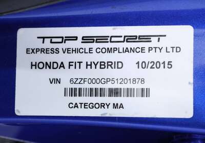 2015 HONDA FIT 1.5L HYBRID 5 SEATER