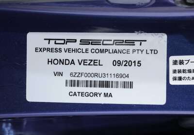 2015 HONDA VEZEL 1.5L HYBRID 5 SEATER