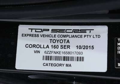 2016 TOYOTA COROLLA FIELDER 1.5L HYBRID 5 SEATER