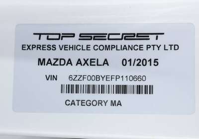 2015 MAZDA AXELA HYBRID 5 SEATER