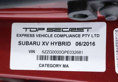 2016 SUBARU IMPREZA HYBRID 5 SEATER