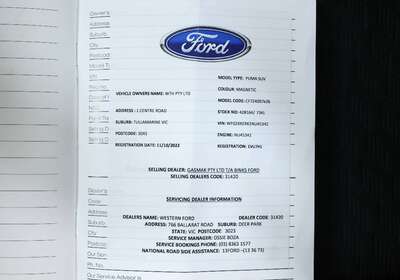 2022 FORD PUMA JK MY22.5