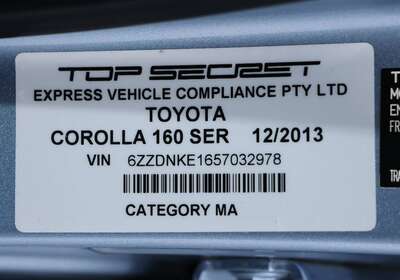 2014 TOYOTA COROLLA FIELDER 1.5L HYBRID 5 SEATER