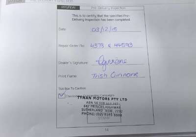 2015 Hyundai iLoad Refrigerated -5C