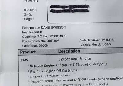 2015 Hyundai iLoad Refrigerated -5C