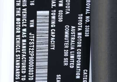 2016 Toyota Hiace Commuter Wheelchair Accessible